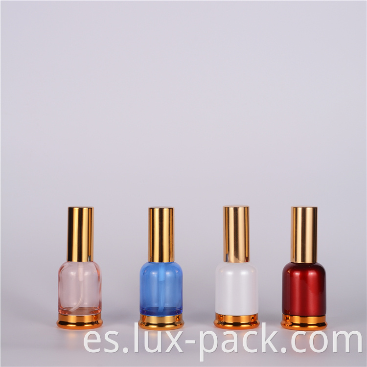 Nuevas botellas de vidrio de botella de esmalte de uñas personalizadas de lujo